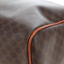 CELINE Macadam Canvas Hand Bag PVC Leather Brown Gold Auth 191820V-15