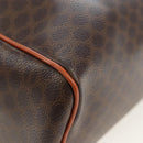 CELINE Macadam Canvas Hand Bag PVC Leather Brown Gold Auth 191820V-16