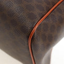 CELINE Macadam Canvas Hand Bag PVC Leather Brown Gold Auth 191820V-9