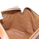 CELINE Macadam Canvas Hand Bag PVC Leather Brown Gold Auth 191820V-20