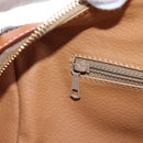 CELINE Macadam Canvas Hand Bag PVC Leather Brown Gold Auth 191820V-22