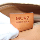 CELINE Macadam Canvas Hand Bag PVC Leather Brown Gold Auth 191820V-12