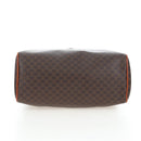 CELINE Macadam Canvas Hand Bag PVC Leather Brown Gold Auth 191820V-5