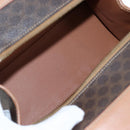 CELINE Macadam Canvas Hand Bag PVC Leather Brown Gold Auth 191821V-11