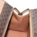 CELINE Macadam Canvas Hand Bag PVC Leather Brown Gold Auth 191821V-19