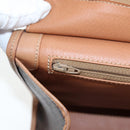 CELINE Macadam Canvas Hand Bag PVC Leather Brown Gold Auth 191821V-20