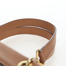 CELINE Macadam Canvas Hand Bag PVC Leather Brown Gold Auth 191821V-14