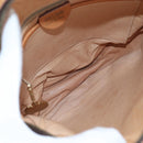 CELINE Macadam Canvas Shoulder Bag PVC Leather Brown Gold Auth 191822V-11