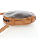 CELINE Macadam Canvas Shoulder Bag PVC Leather Brown Gold Auth 191822V-3