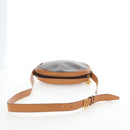 CELINE Macadam Canvas Shoulder Bag PVC Leather Brown Gold Auth 191822V-7