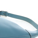HERMES Trim 38 Shoulder Bag Leather Light Blue Silver Auth 191823M-15