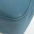 HERMES Trim 38 Shoulder Bag Leather Light Blue Silver Auth 191823M-19
