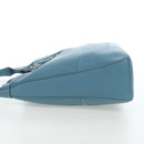 HERMES Trim 38 Shoulder Bag Leather Light Blue Silver Auth 191823M-3