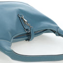 HERMES Trim 38 Shoulder Bag Leather Light Blue Silver Auth 191823M-6