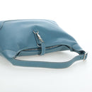 HERMES Trim 38 Shoulder Bag Leather Light Blue Silver Auth 191823M-7