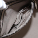 CELINE Luggage Micro Shopper Hand Bag Leather Beige Auth 191824V-23