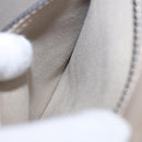 CELINE Luggage Micro Shopper Hand Bag Leather Beige Auth 191824V-24