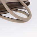 CELINE Luggage Micro Shopper Hand Bag Leather Beige Auth 191824V-7