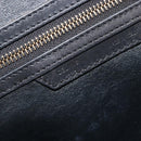 CELINE Luggage Hand Bag Canvas Black Gold Auth 191825V-20