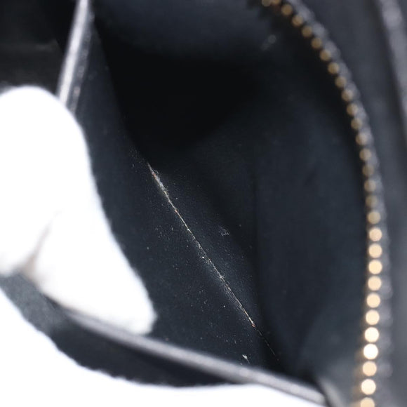 CELINE Luggage Hand Bag Canvas Black Gold Auth 191825V