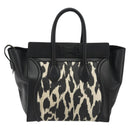 CELINE Luggage Hand Bag Canvas Black Gold Auth 191825V-2