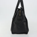 CELINE Luggage Hand Bag Canvas Black Gold Auth 191825V-3