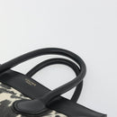 CELINE Luggage Hand Bag Canvas Black Gold Auth 191825V-14