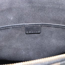 CELINE Macadam Canvas Tote Bag PVC Leather Black Gold Auth 191826V-17