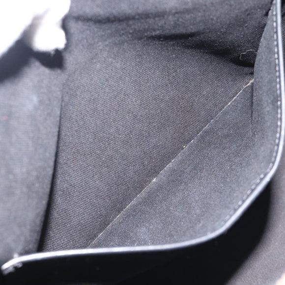 CELINE Macadam Canvas Tote Bag PVC Leather Black Gold Auth 191826V