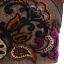 ETRO Paisley Patchwork Shoulder Bag PVC Leather Brown Bordeaux Auth 191827V-19