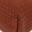 BOTTEGA VENETA INTRECCIATO Cabas PM Hand Bag Leather Brown 141498 Auth 191828V-15