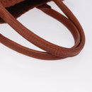 BOTTEGA VENETA INTRECCIATO Cabas PM Hand Bag Leather Brown 141498 Auth 191828V-7