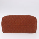 BOTTEGA VENETA INTRECCIATO Cabas PM Hand Bag Leather Brown 141498 Auth 191828V-5
