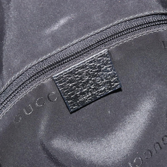 GUCCI Hand Bag Canvas Black Silver 001 3734 Auth 191829A