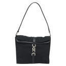 GUCCI Hand Bag Canvas Black Silver 001 3734 Auth 191829A-2