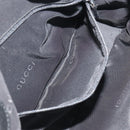 GUCCI Hand Bag Canvas Black Silver 001 3734 Auth 191829A-21