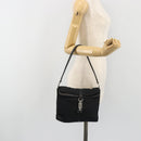 GUCCI Hand Bag Canvas Black Silver 001 3734 Auth 191829A-23