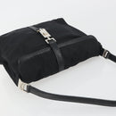 GUCCI Hand Bag Canvas Black Silver 001 3734 Auth 191829A-6