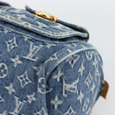 LOUIS VUITTON Monogram Denim Neo Speedy Hand Bag Blue M95019 LV Auth 191830V-14