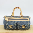 LOUIS VUITTON Monogram Denim Neo Speedy Hand Bag Blue M95019 LV Auth 191830V-12