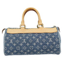 LOUIS VUITTON Monogram Denim Neo Speedy Hand Bag Blue M95019 LV Auth 191830V-2