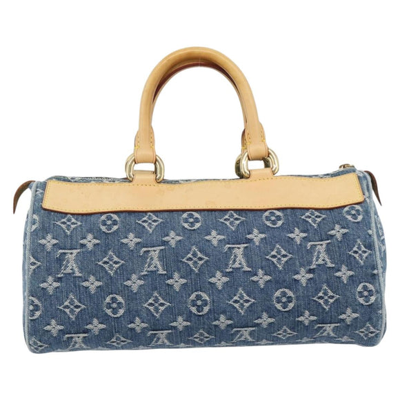 LOUIS VUITTON Monogram Denim Neo Speedy Hand Bag Blue M95019 LV Auth 191830V