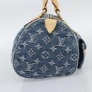 LOUIS VUITTON Monogram Denim Neo Speedy Hand Bag Blue M95019 LV Auth 191830V-3