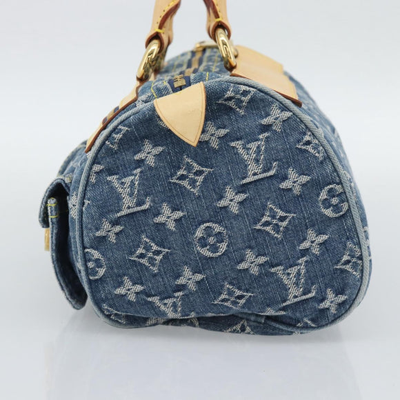 LOUIS VUITTON Monogram Denim Neo Speedy Hand Bag Blue M95019 LV Auth 191830V
