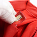 CHANEL Chain Matelasse 28 Boy Chanel Bag Lamb Skin Red Gold CC Auth 191832SAM-10