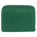 CHANEL COCO Mark Clutch Bag Caviar Skin Green Gold CC Auth 191836A-2