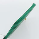 CHANEL COCO Mark Clutch Bag Caviar Skin Green Gold CC Auth 191836A-5