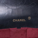 CHANEL Matelasse Chain Shoulder Bag Lamb Skin Black Gold CC Auth 191837M-9
