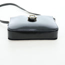 CELINE Shoulder Bag Patent leather Green Gold Auth 191839V-5