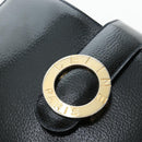 CELINE Shoulder Bag Patent leather Green Gold Auth 191839V-19